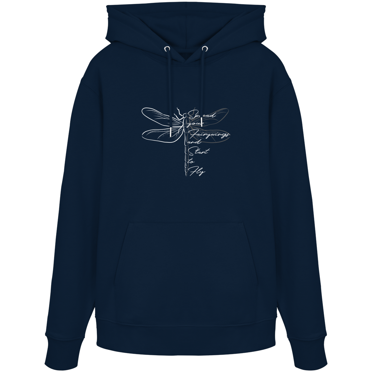 Breite die Flügel aus und flieg los | Libelle - Organic Hoodie