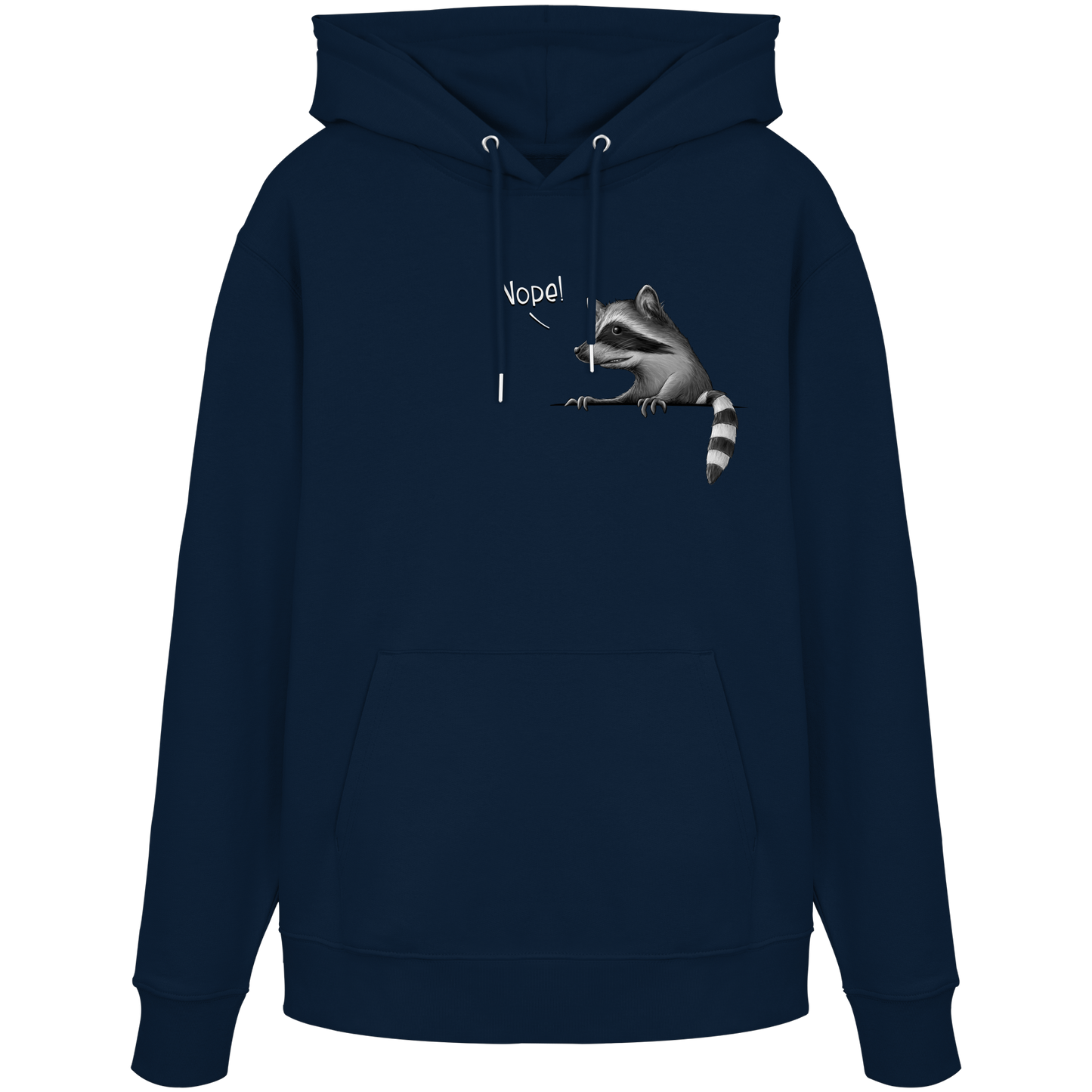 Nope! Frecher verwegener Waschbär - Organic Hoodie
