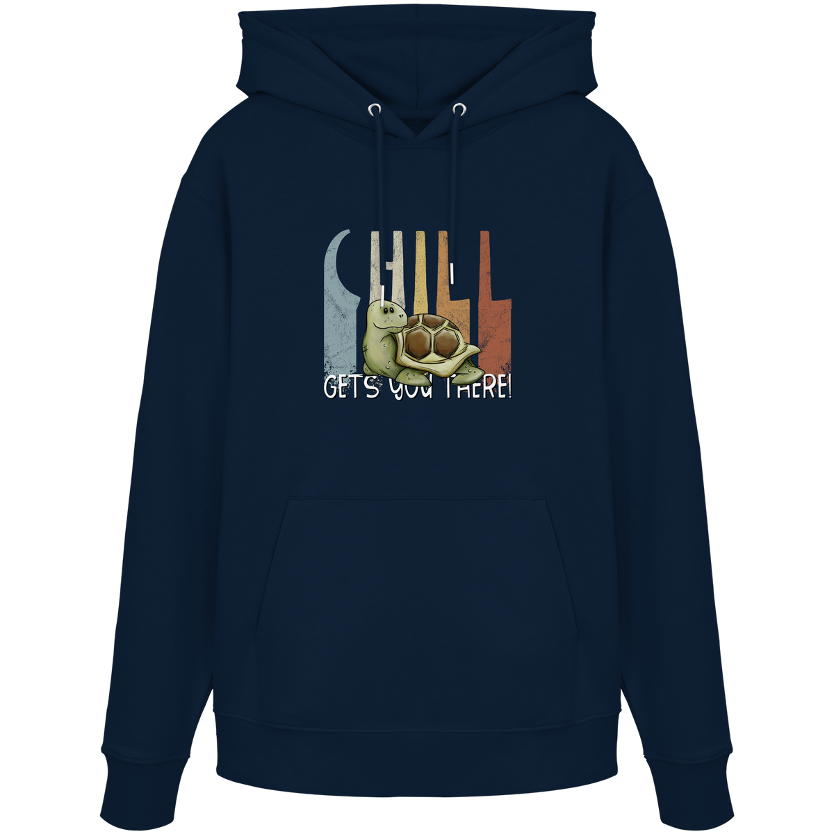 Gechillt gemütliche Schildkröte - Organic Hoodie