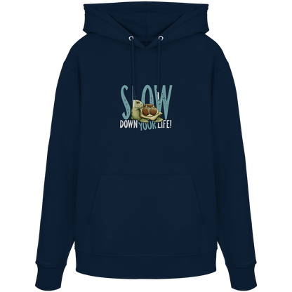 Slow Down Your Life Schildkröte - Organic Hoodie