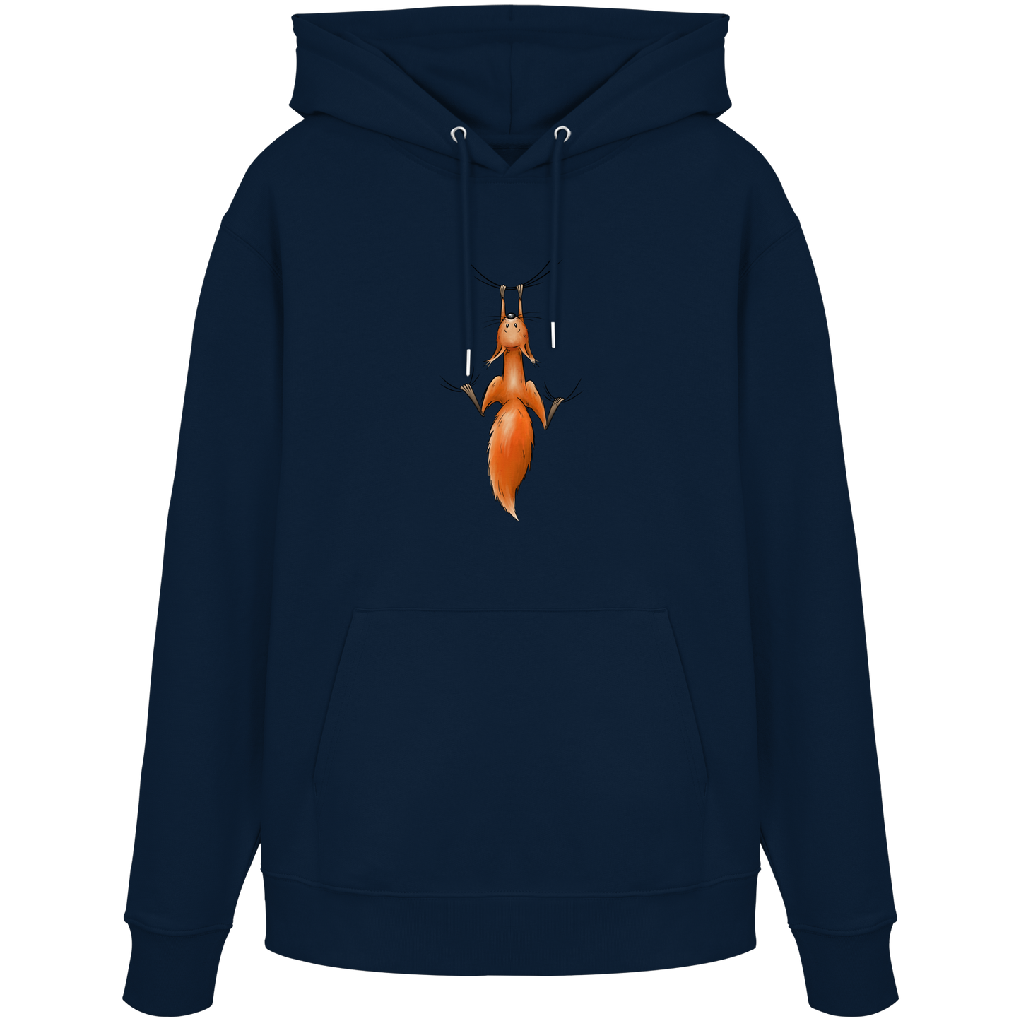 Rotes Eichhörnchen hängt ab - Organic Hoodie