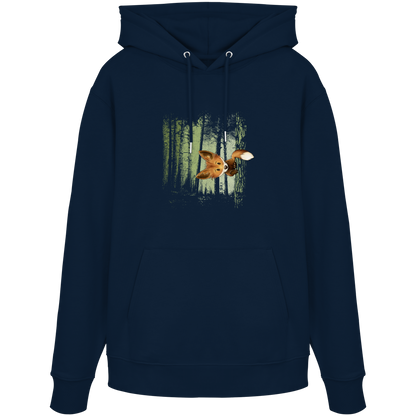 Fuchs im Zwielicht-Wald - Organic Hoodie