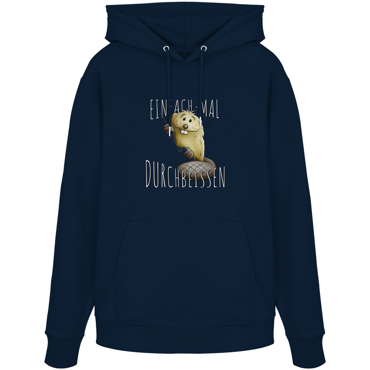 Einfach mal Durchbeissen Biber - Organic Hoodie