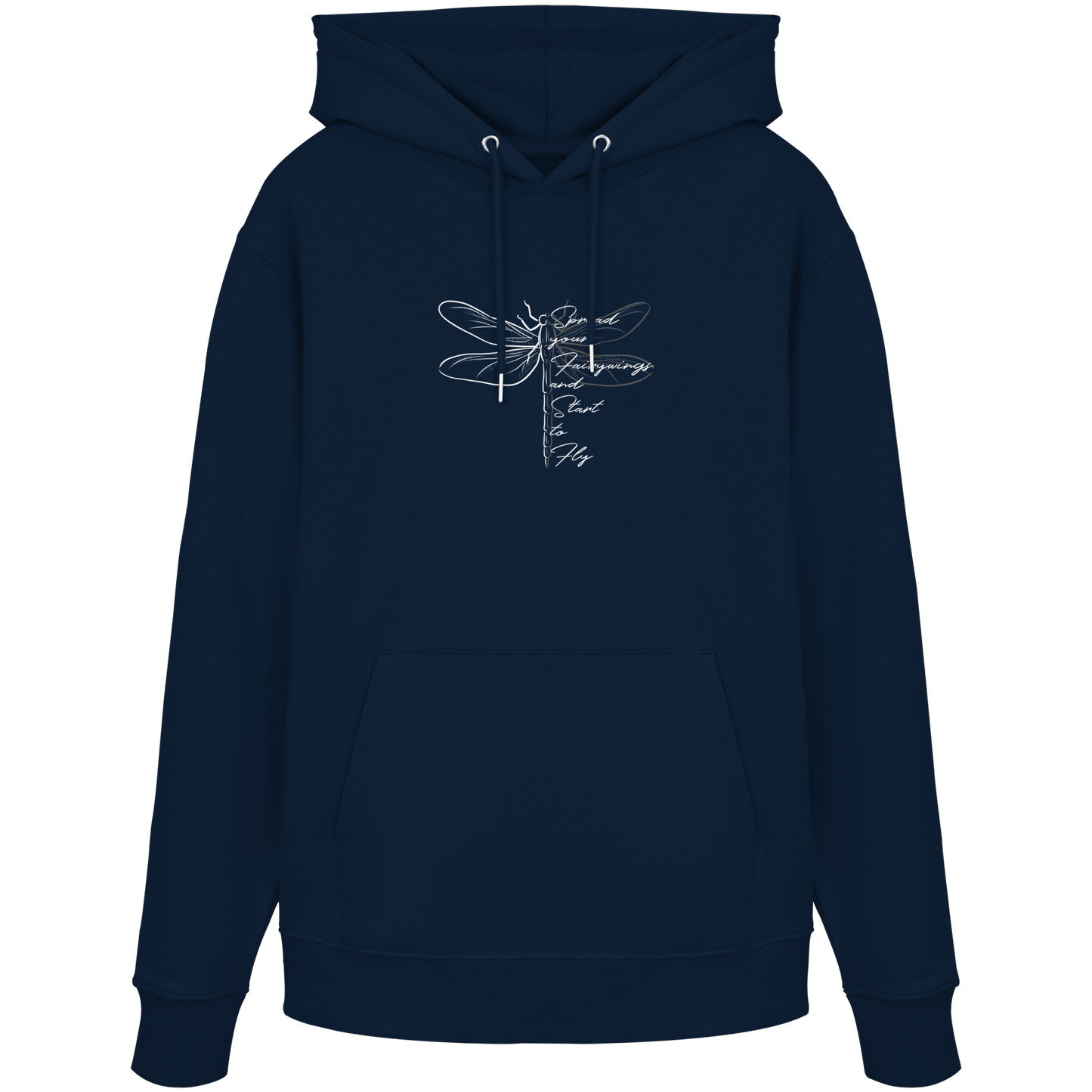 Breite die Flügel aus und flieg los | Libelle - Organic Hoodie