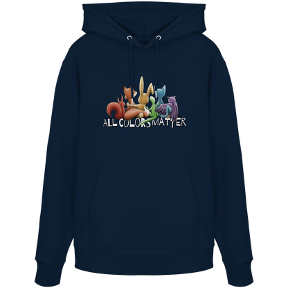 All Colors Matter! Regenbogen Tiere für Vielfalt - Organic Hoodie
