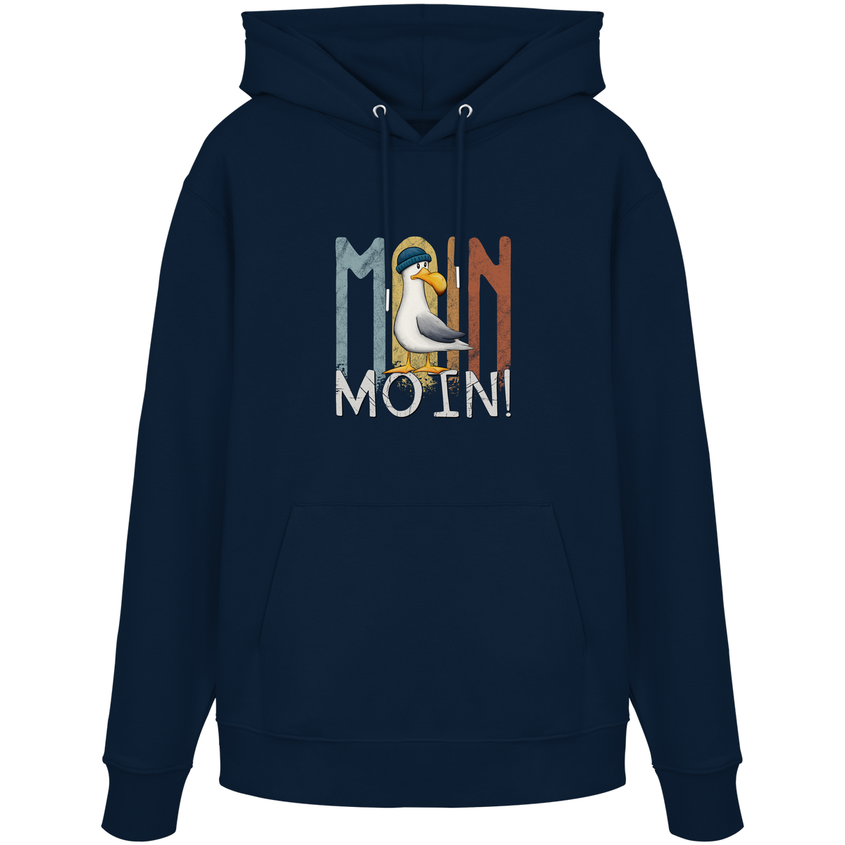 Moin Moin norddeutsche Möwe - Organic Hoodie