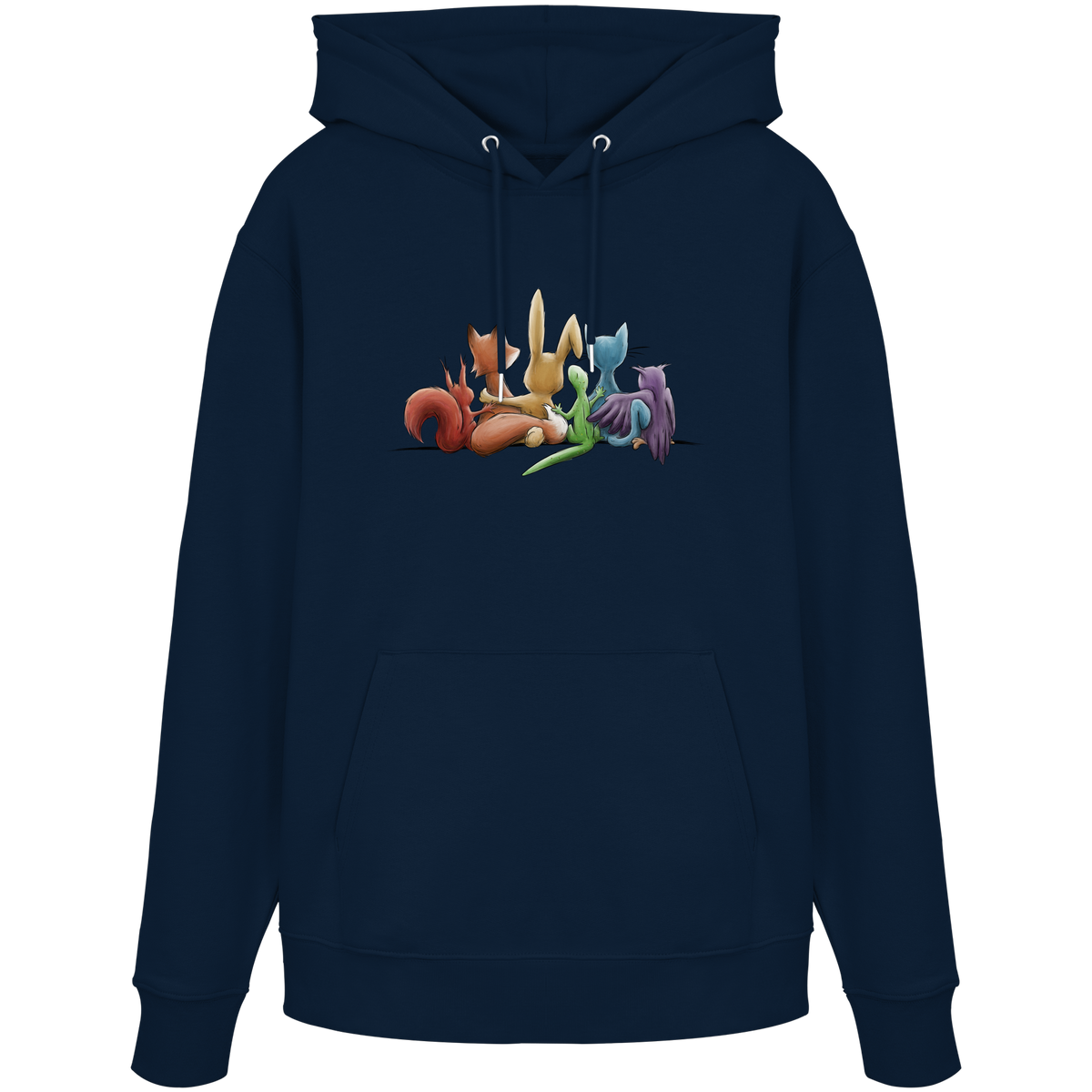 Regenbogen Tiere für Freundschaft, Toleranz und Vielfalt - Organic Hoodie