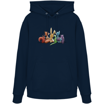 Regenbogen Tiere für Freundschaft, Toleranz und Vielfalt - Organic Hoodie
