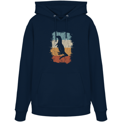 Retro Otter Fischotter Silhouette - Organic Hoodie
