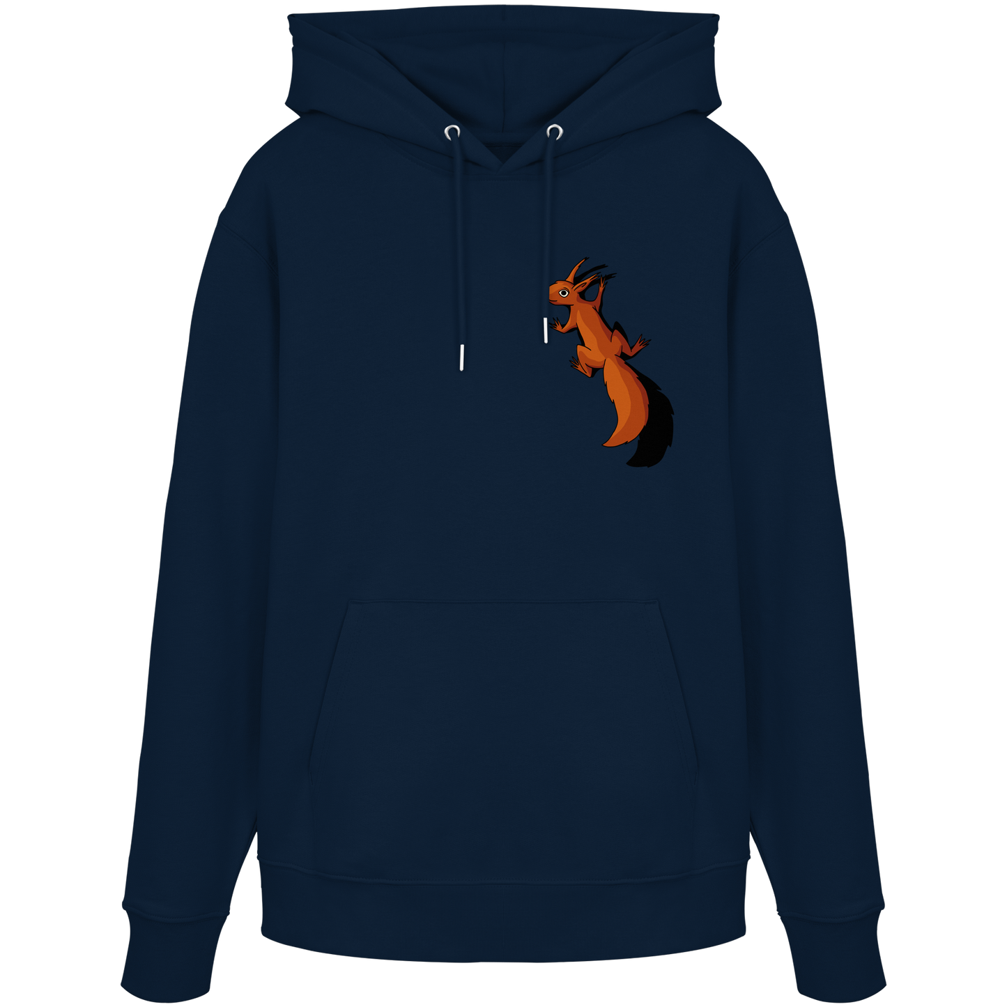 Süßes Eichhörnchen klettert - Organic Hoodie