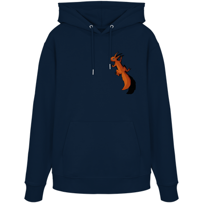 Süßes Eichhörnchen klettert - Organic Hoodie