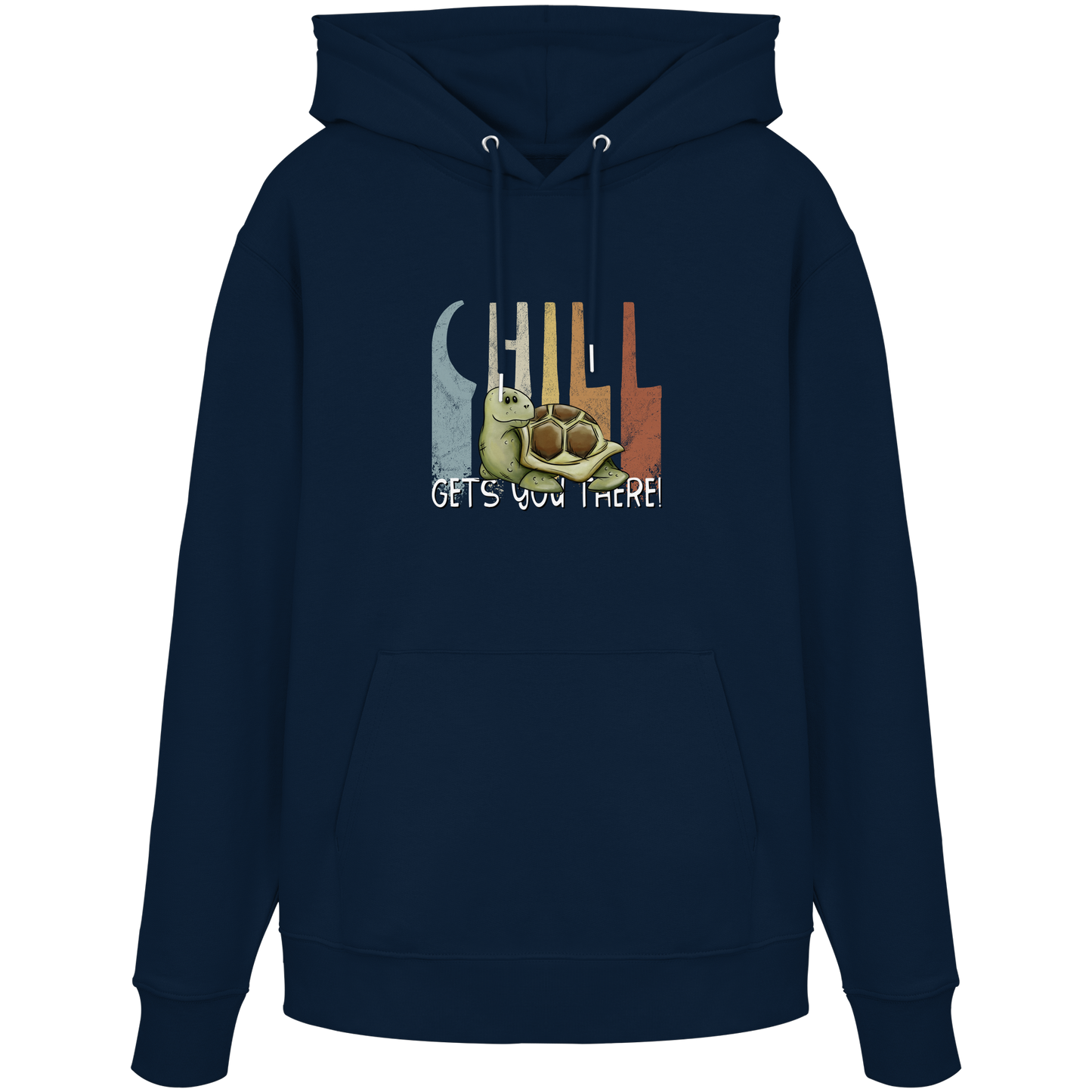 Gechillt gemütliche Schildkröte - Organic Hoodie