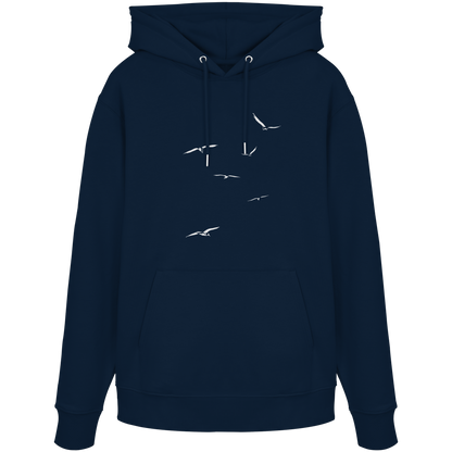 Vogelschwarm – Traum vom Fliegen - Organic Hoodie