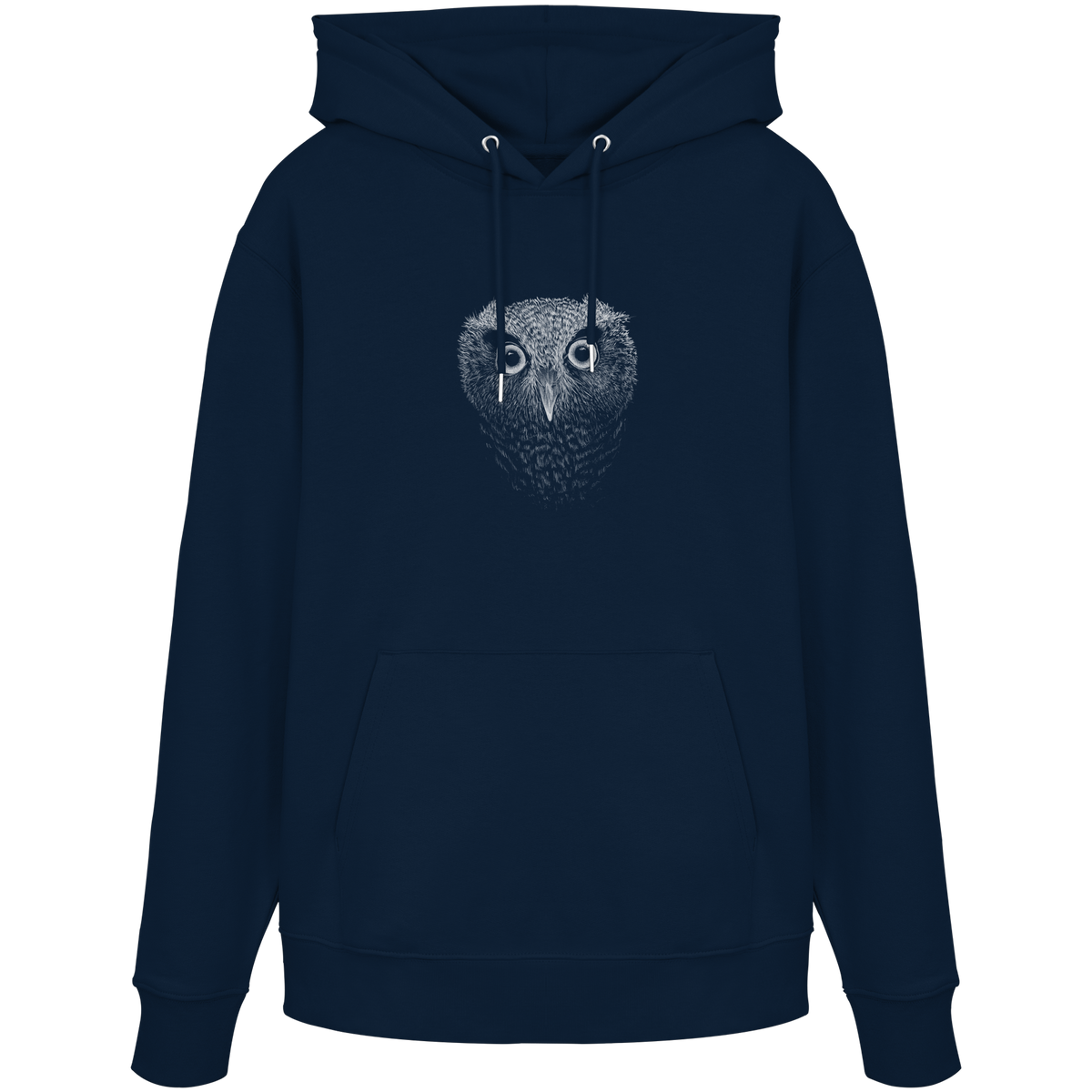 Eule Kritzelkunst Illustration - Organic Hoodie