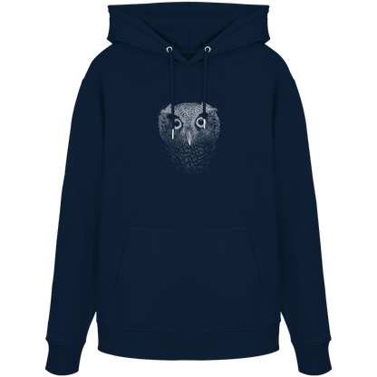 Eule Kritzelkunst Illustration - Organic Hoodie