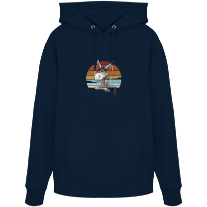 Lässiges Maultier Retro Esel - Organic Hoodie