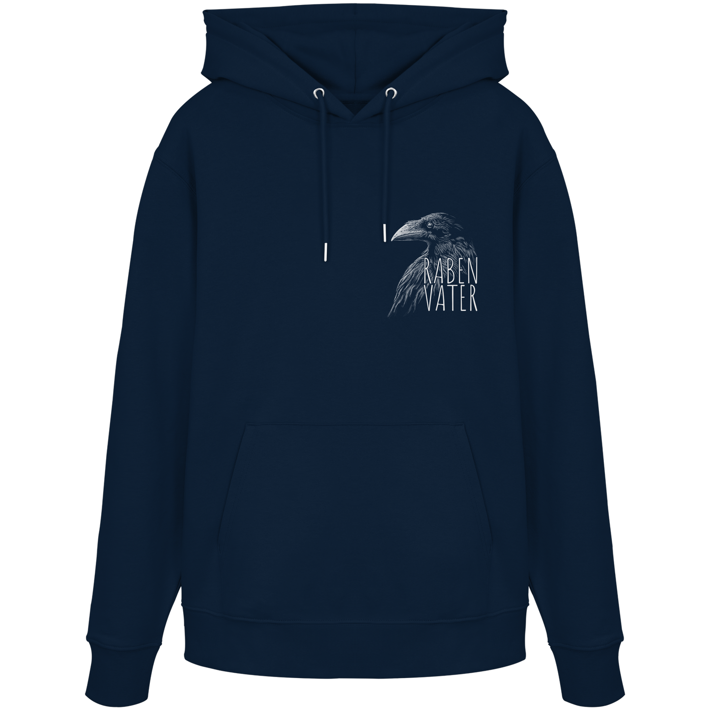 Rabenvater schwarzer Rabe Krähe - Organic Hoodie