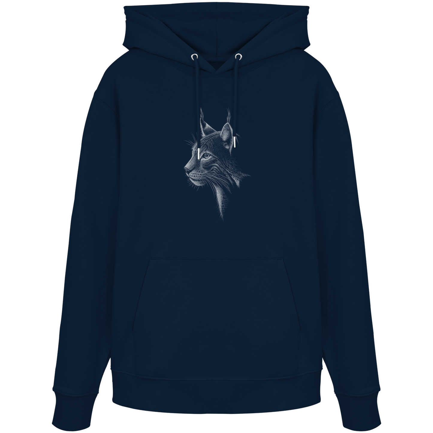 Luchs Kritzelkunst Wildkatze Illustration - Organic Hoodie