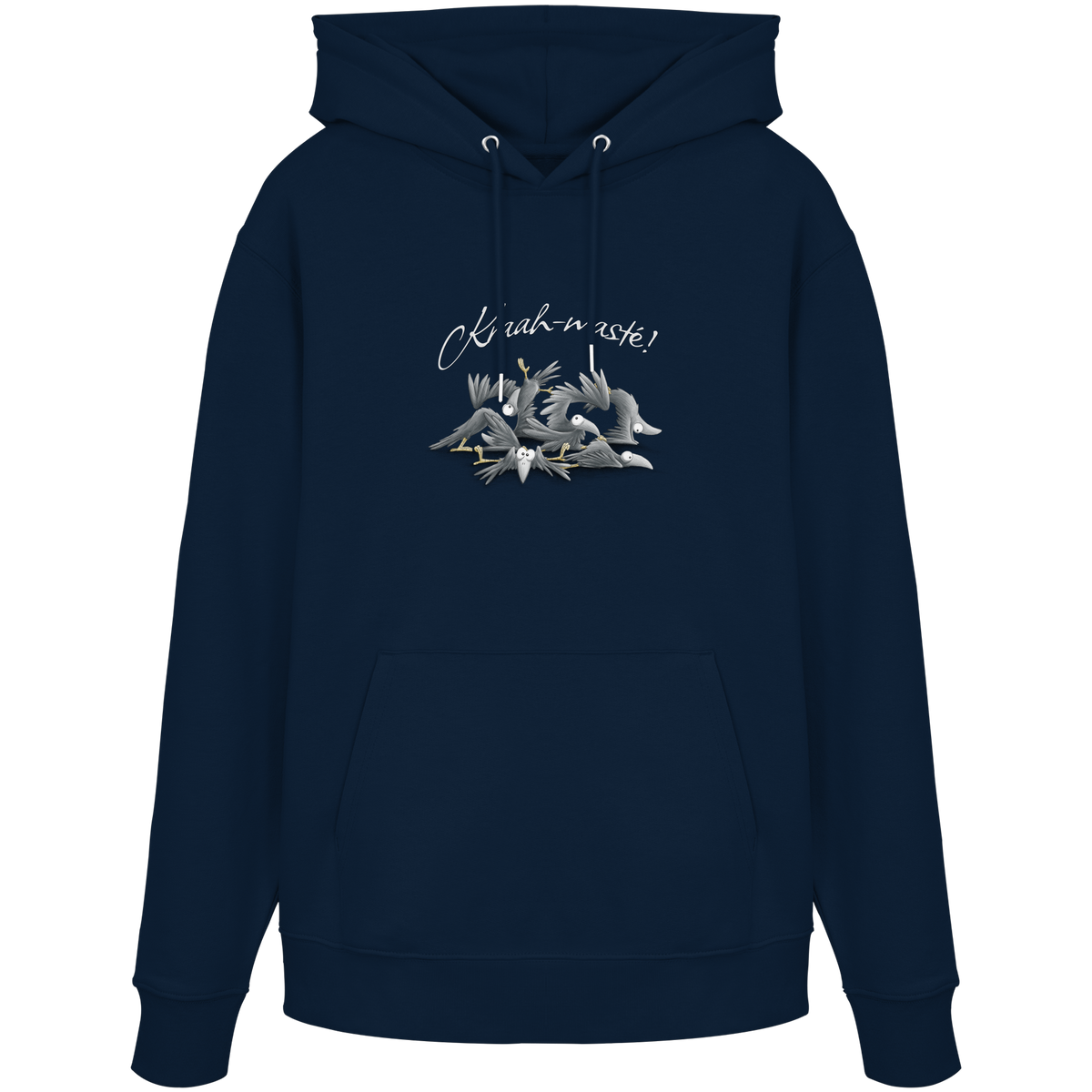 Kraah-masté! Yoga Raben Krähen - Organic Hoodie