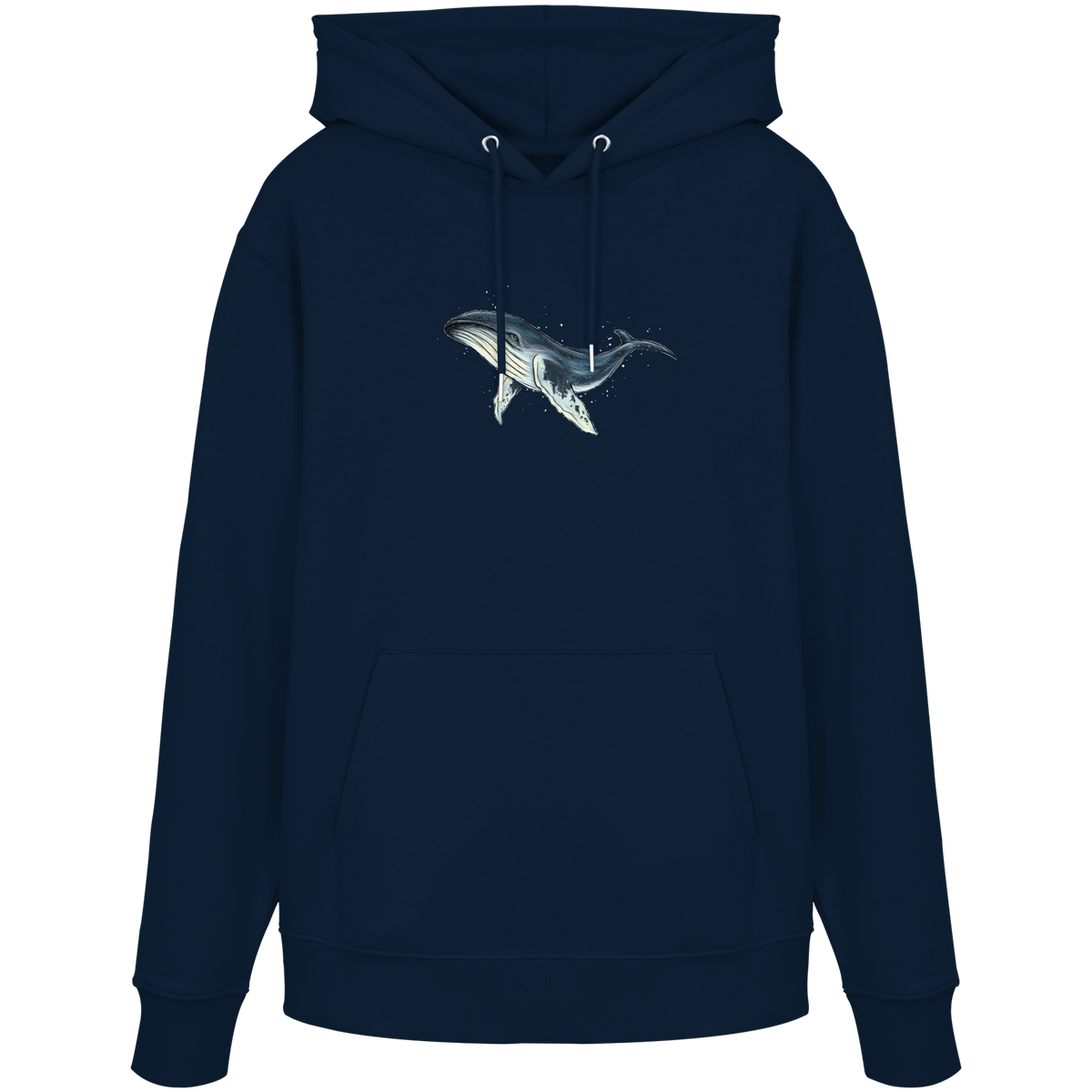Tiefsee Ozean-Riese Buckelwal - Organic Hoodie