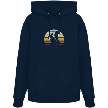 Retro Eichhörnchen Silhouette - Organic Hoodie
