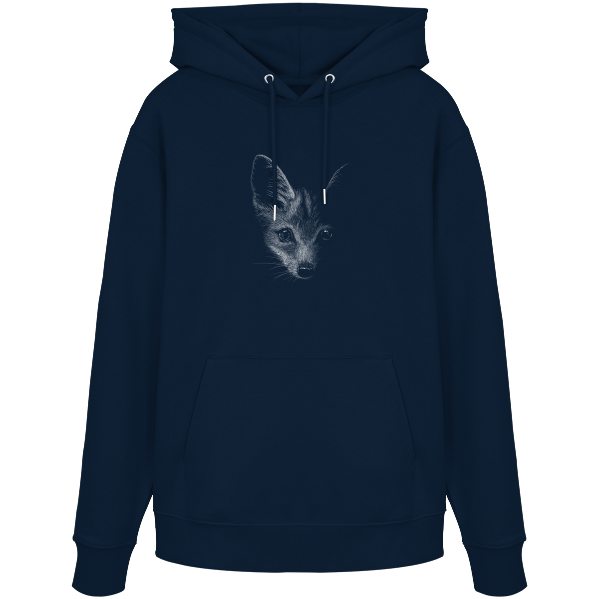 Fuchs Kritzelkunst Illustration - Organic Hoodie