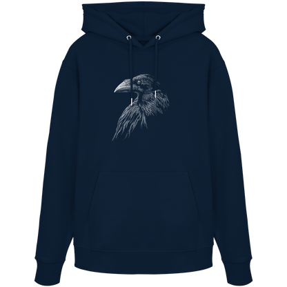 Kritzelkunst Rabe Krähe - Organic Hoodie