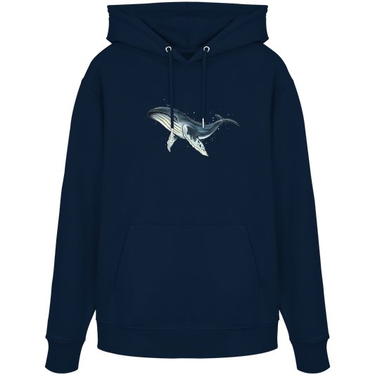 Tiefsee Ozean-Riese Buckelwal - Organic Hoodie