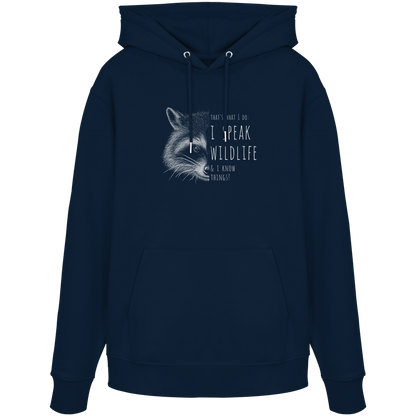 I Speak Wildlife And I Know Waschbär - Organic Hoodie