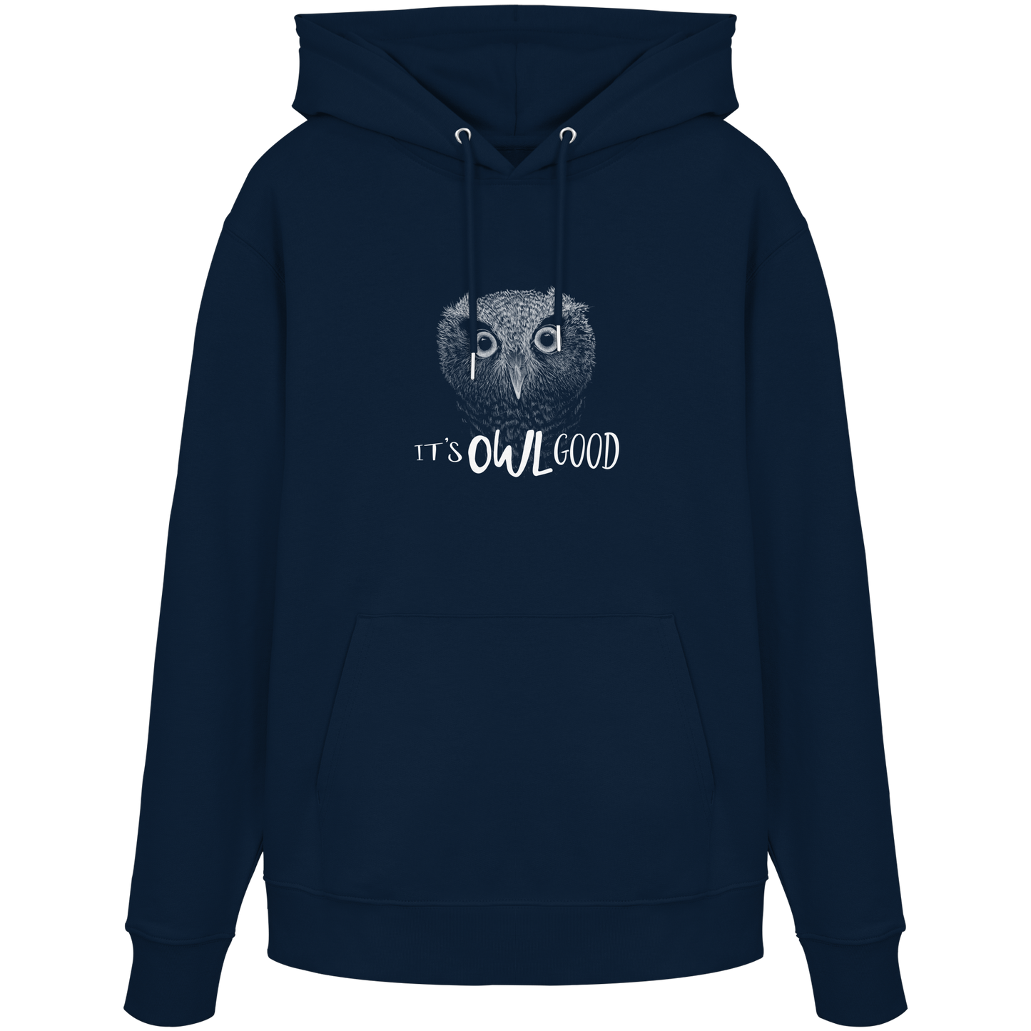 OWL Good | Kritzel-Kunst-Eule - Organic Hoodie