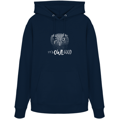 OWL Good | Kritzel-Kunst-Eule - Organic Hoodie