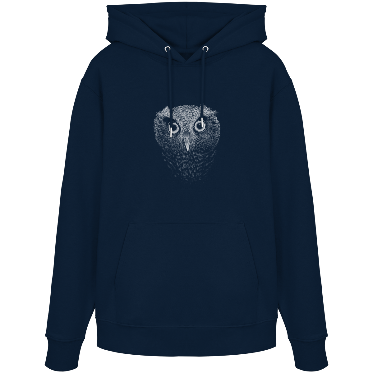 Eule Kritzelkunst Illustration - Organic Hoodie
