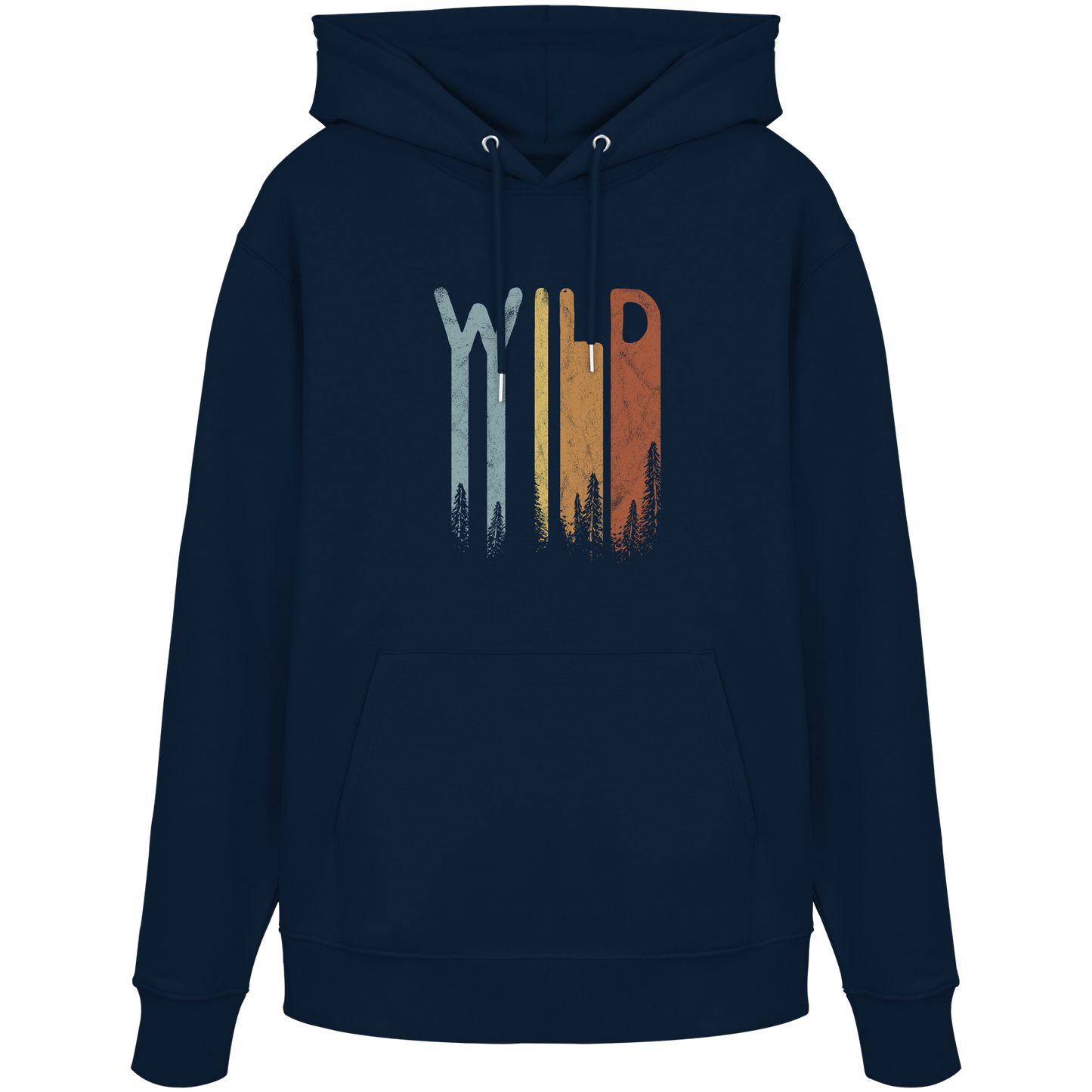 Wild Retro Schriftzug - Organic Hoodie