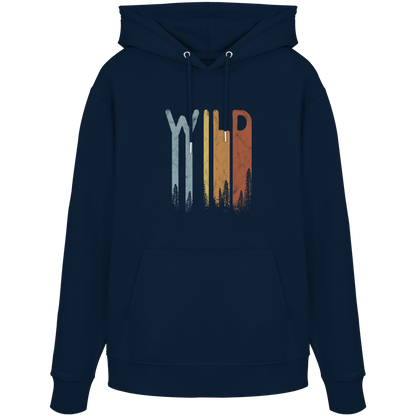 Wild Retro Schriftzug - Organic Hoodie
