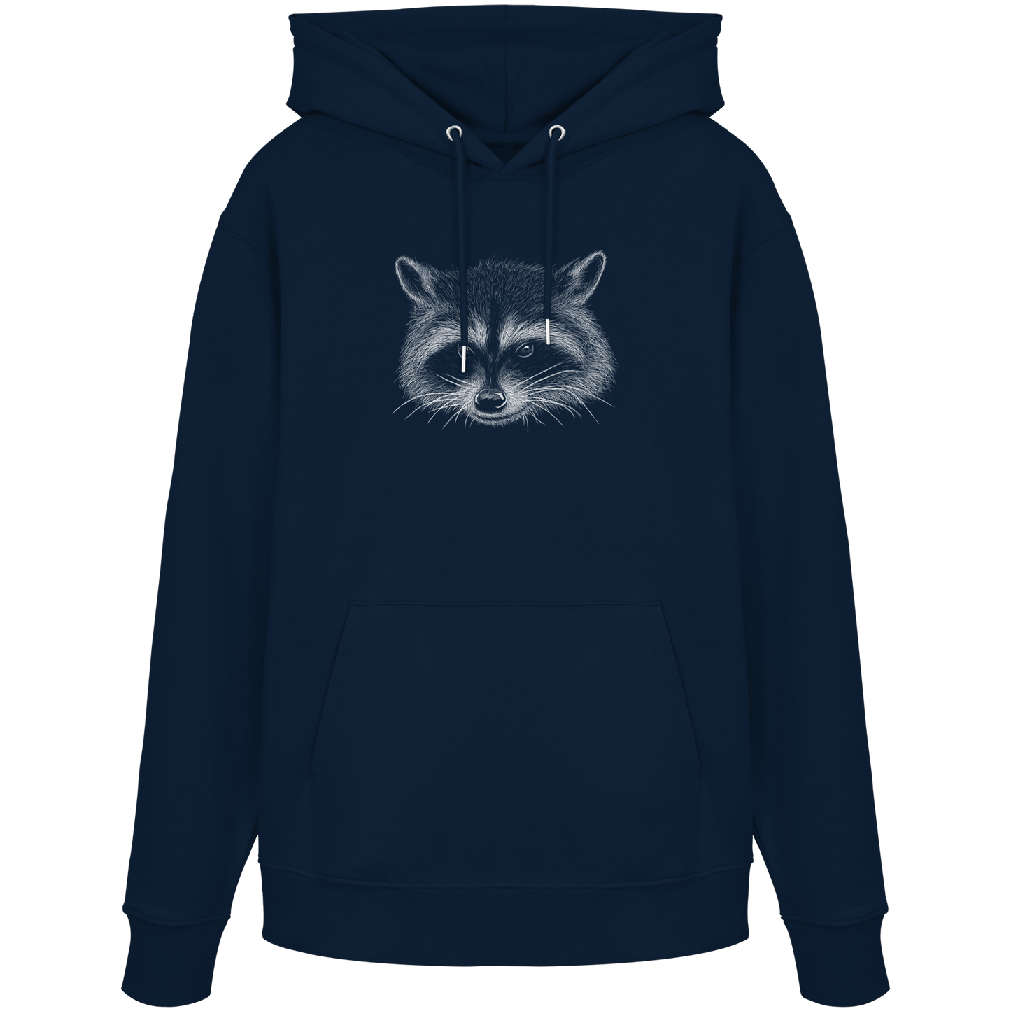 Waschbär Illustration Kritzelkunst - Organic Hoodie