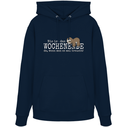 Kawaii Faultier Wochenende - Organic Hoodie