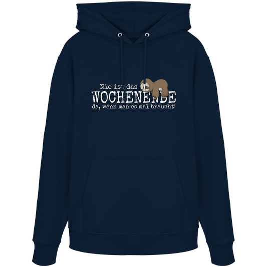 Kawaii Faultier Wochenende - Organic Hoodie