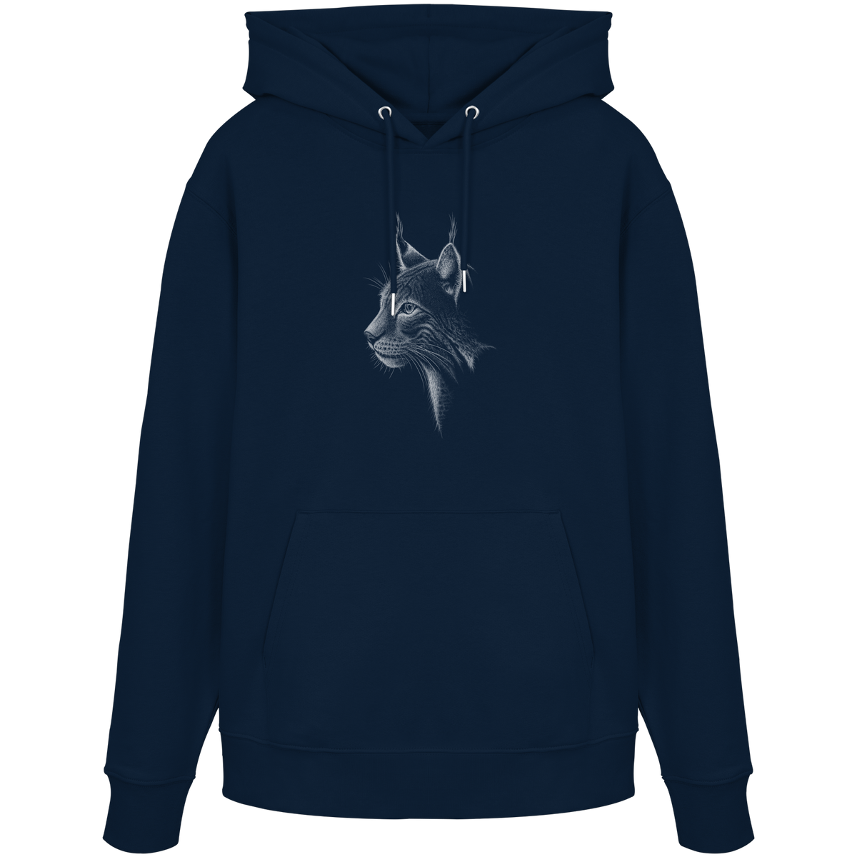 Luchs Kritzelkunst Wildkatze Illustration - Organic Hoodie