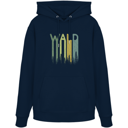 Wald Retro Forst Schriftzug - Organic Hoodie