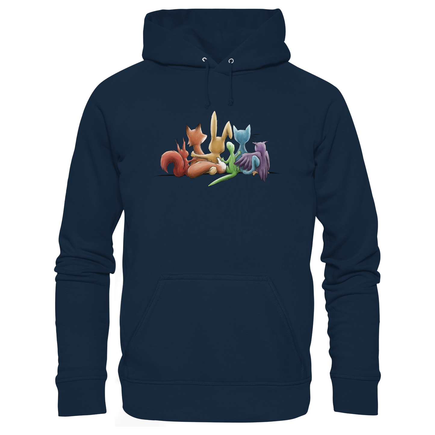 Regenbogen Tiere für Freundschaft, Toleranz und Vielfalt - Organic Hoodie
