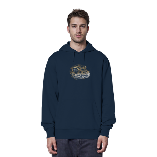Leopard Gecko Skizze Kritzelkunst - Organic Hoodie