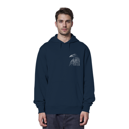 Rabenvater schwarzer Rabe Krähe - Organic Hoodie