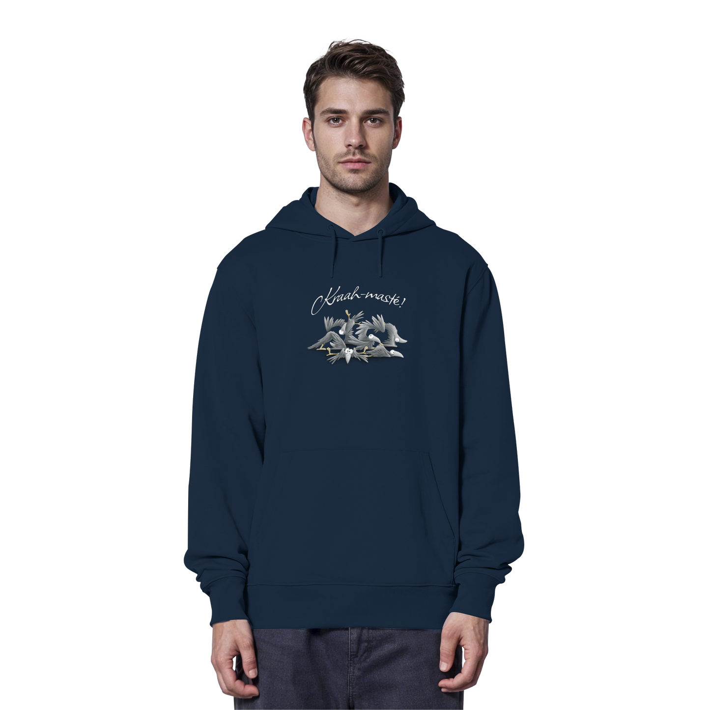 Kraah-masté! Yoga Raben Krähen - Organic Hoodie