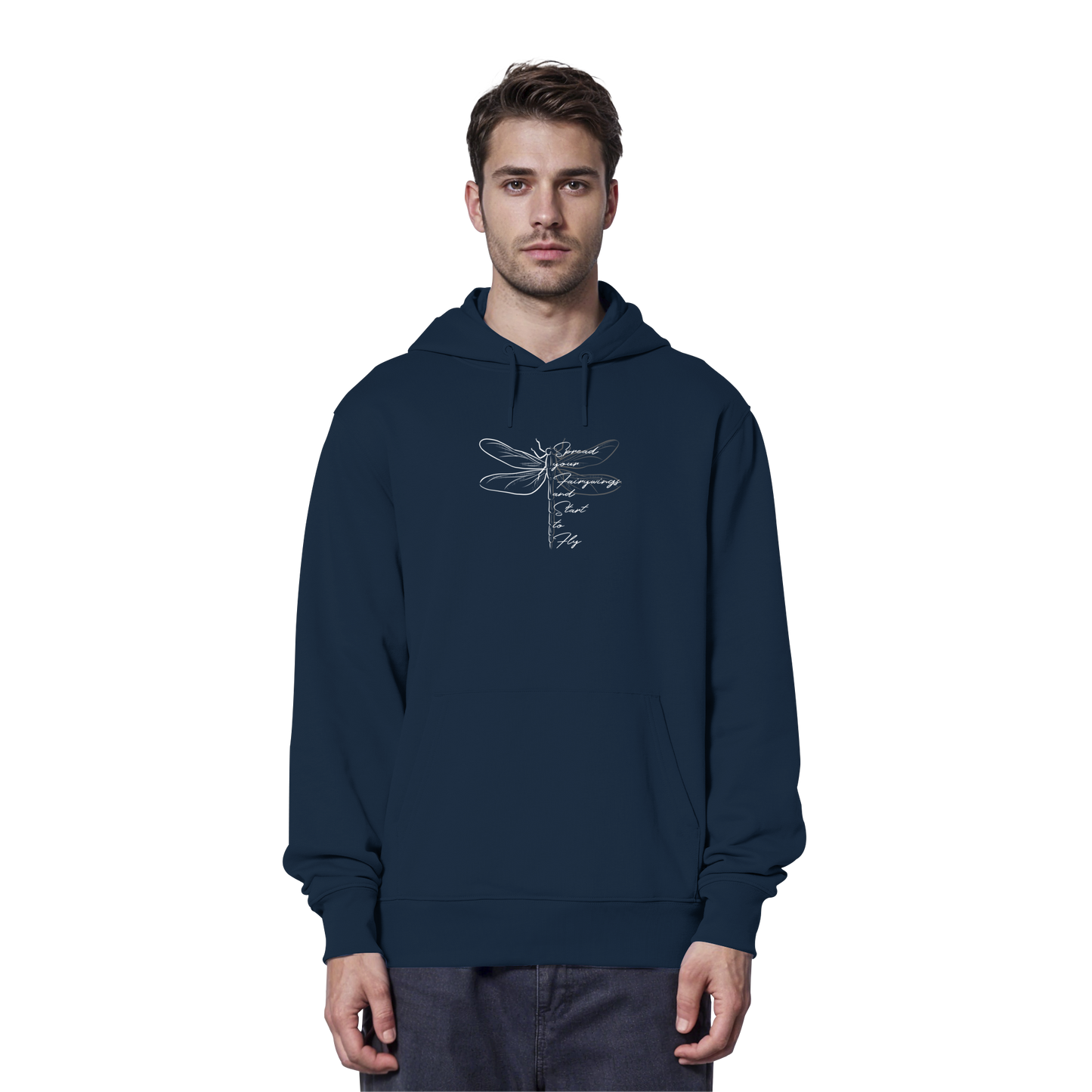 Breite die Flügel aus und flieg los | Libelle - Organic Hoodie