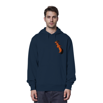 Süßes Eichhörnchen klettert - Organic Hoodie