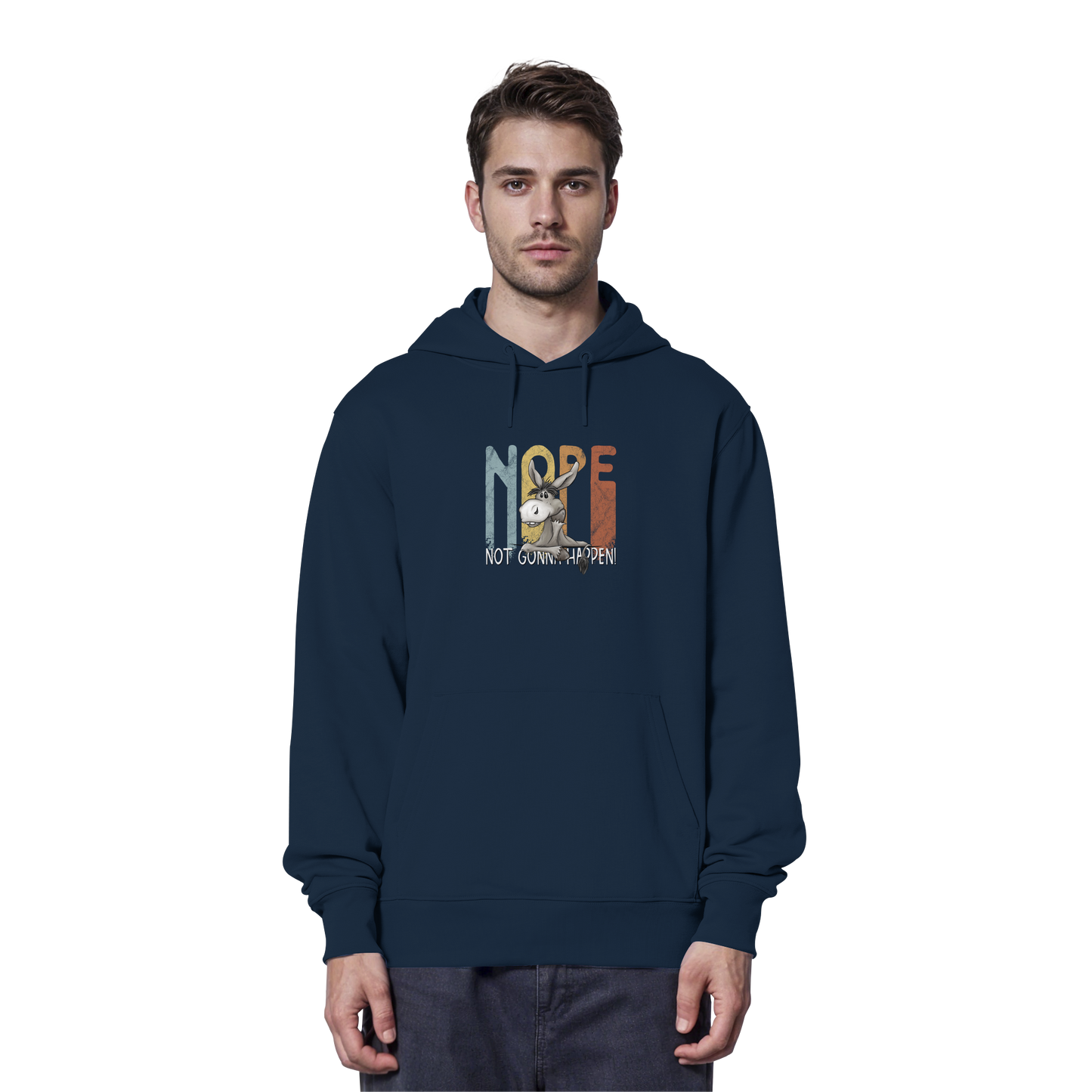 Nope | bockiger Esel - Organic Hoodie