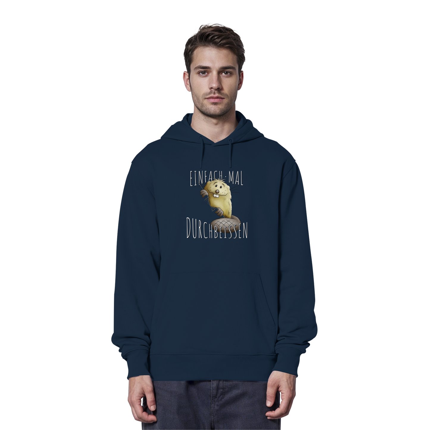 Einfach mal Durchbeissen Biber - Organic Hoodie