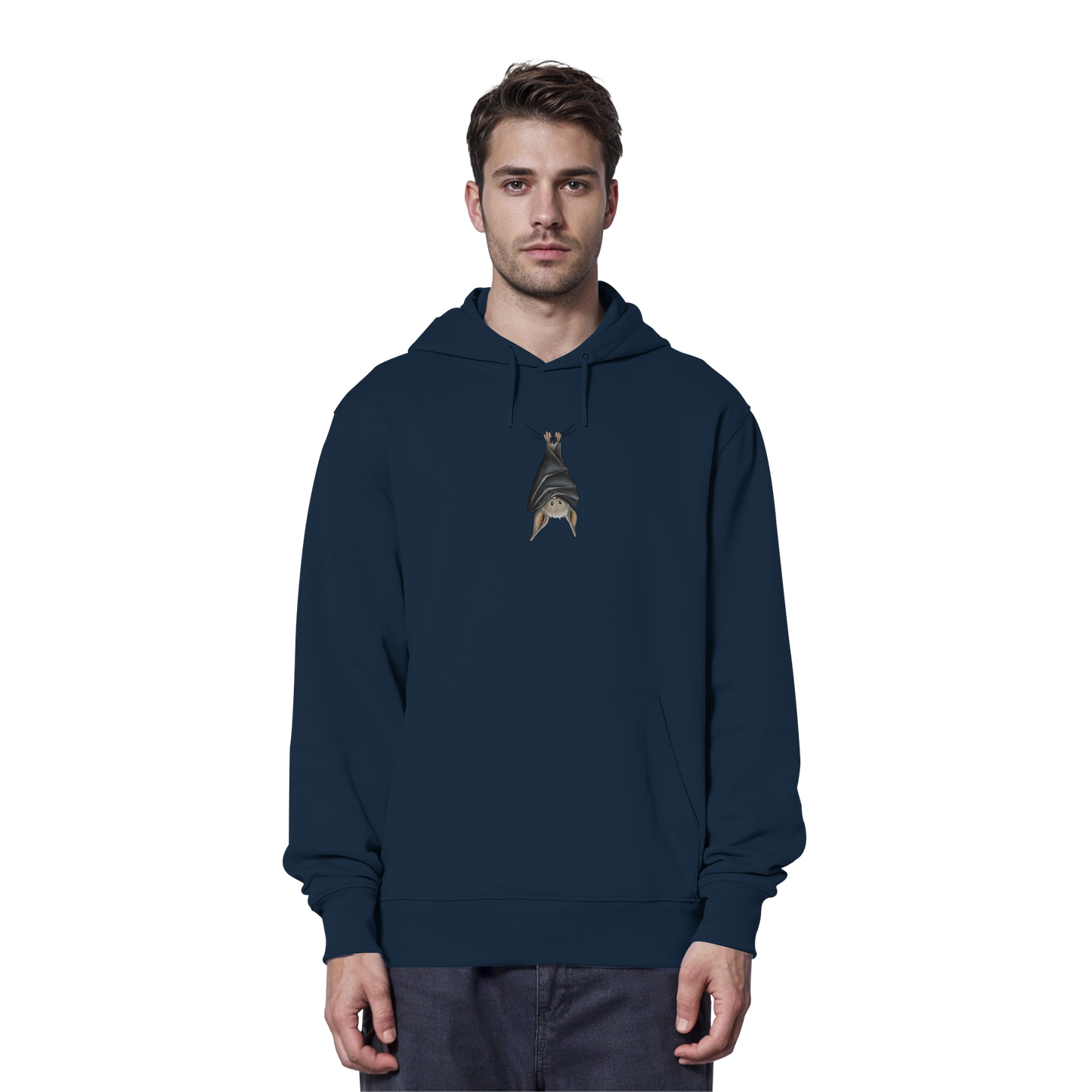 Lustig chillende Fledermaus - Organic Hoodie