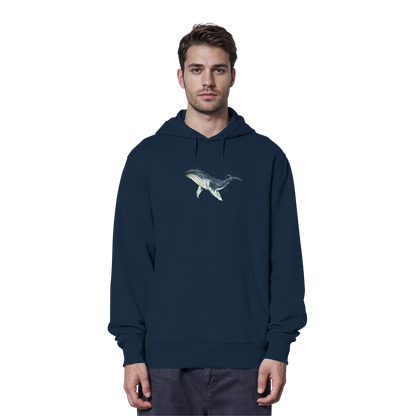 Tiefsee Ozean-Riese Buckelwal - Organic Hoodie