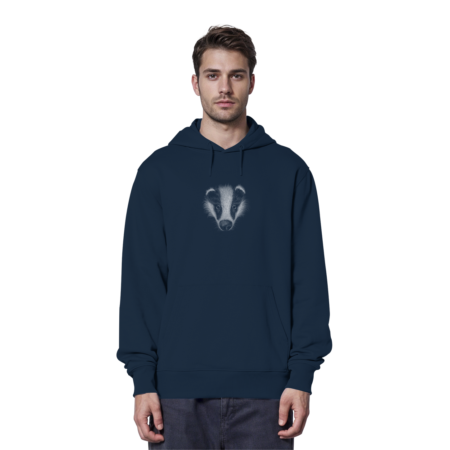 Kritzel-Kunst Dachs Illustration - Organic Hoodie